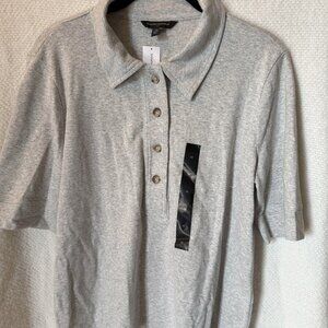 NWT Banana Republic Grey Short Sleeve